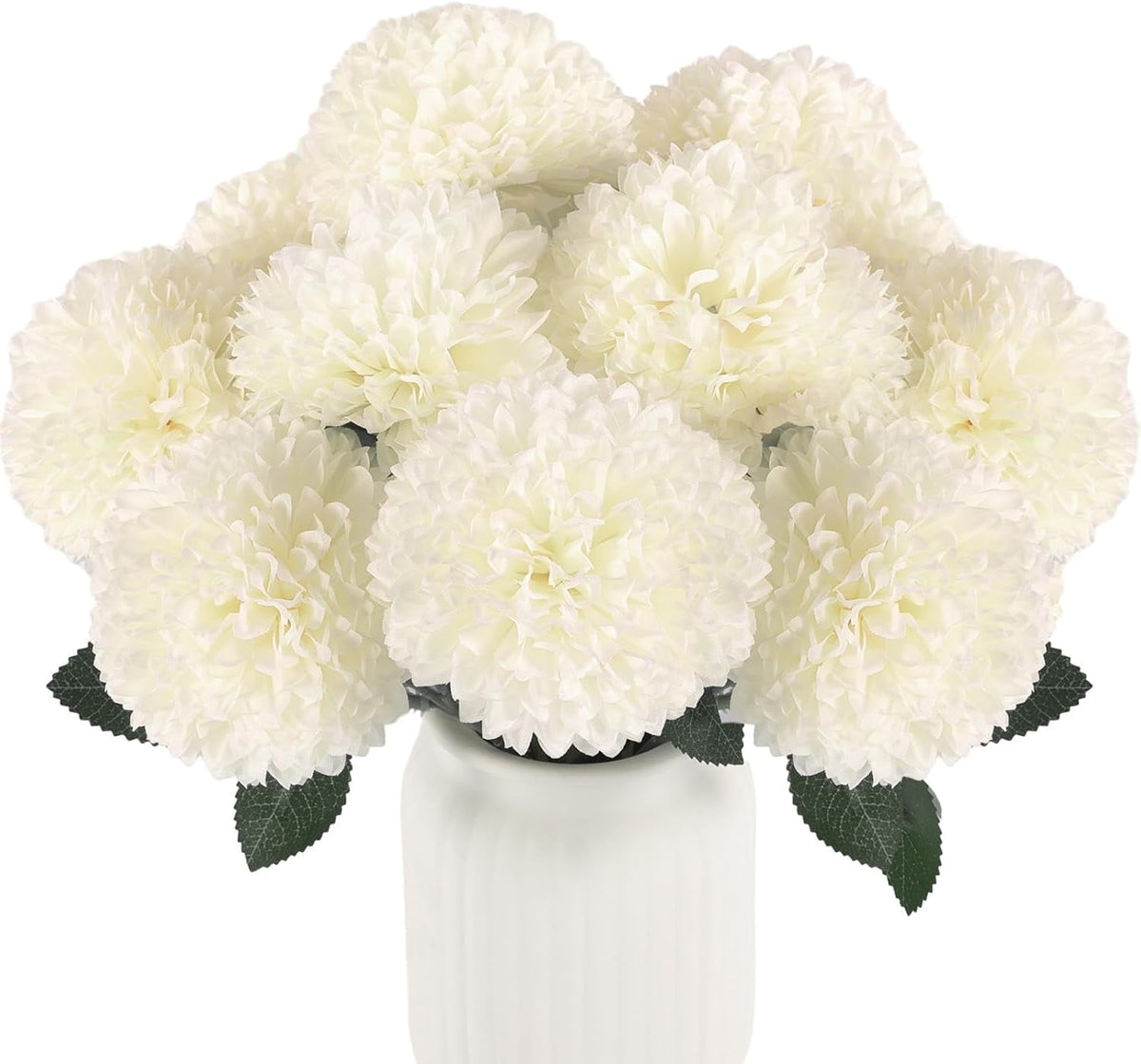 TETOU 12 Pcs Black Artificial Chrysanthemums Flowers,Fake Silk Mums Flowers for Fall Autumn Halloween Home Indoor Floral Arrangement Table Centerpiece Decorations