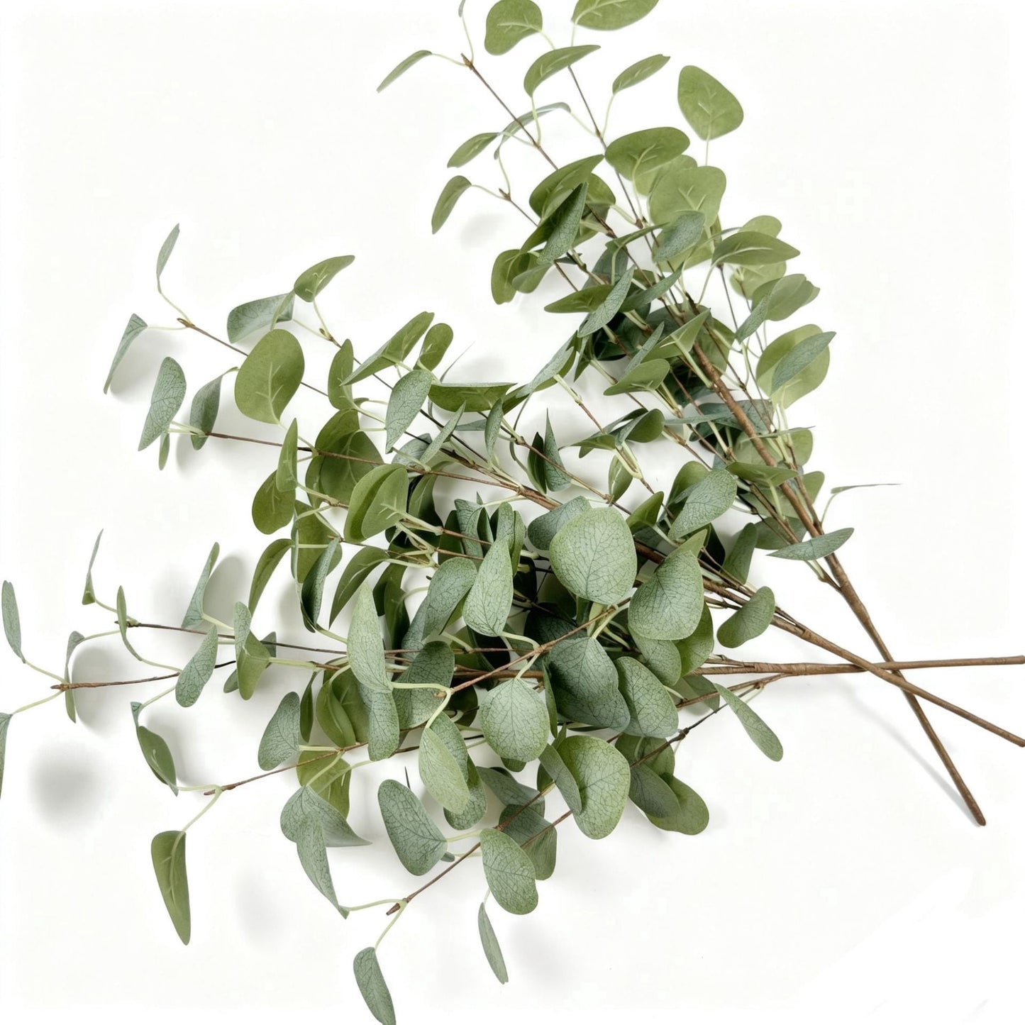 TETOU 6 Pcs 27" Artificial Eucalyptus Stems, Eucalyptus Leaf Greenery Stems Fake Plants Floral for Vase Filler Home Party Wedding Indoor Decoration