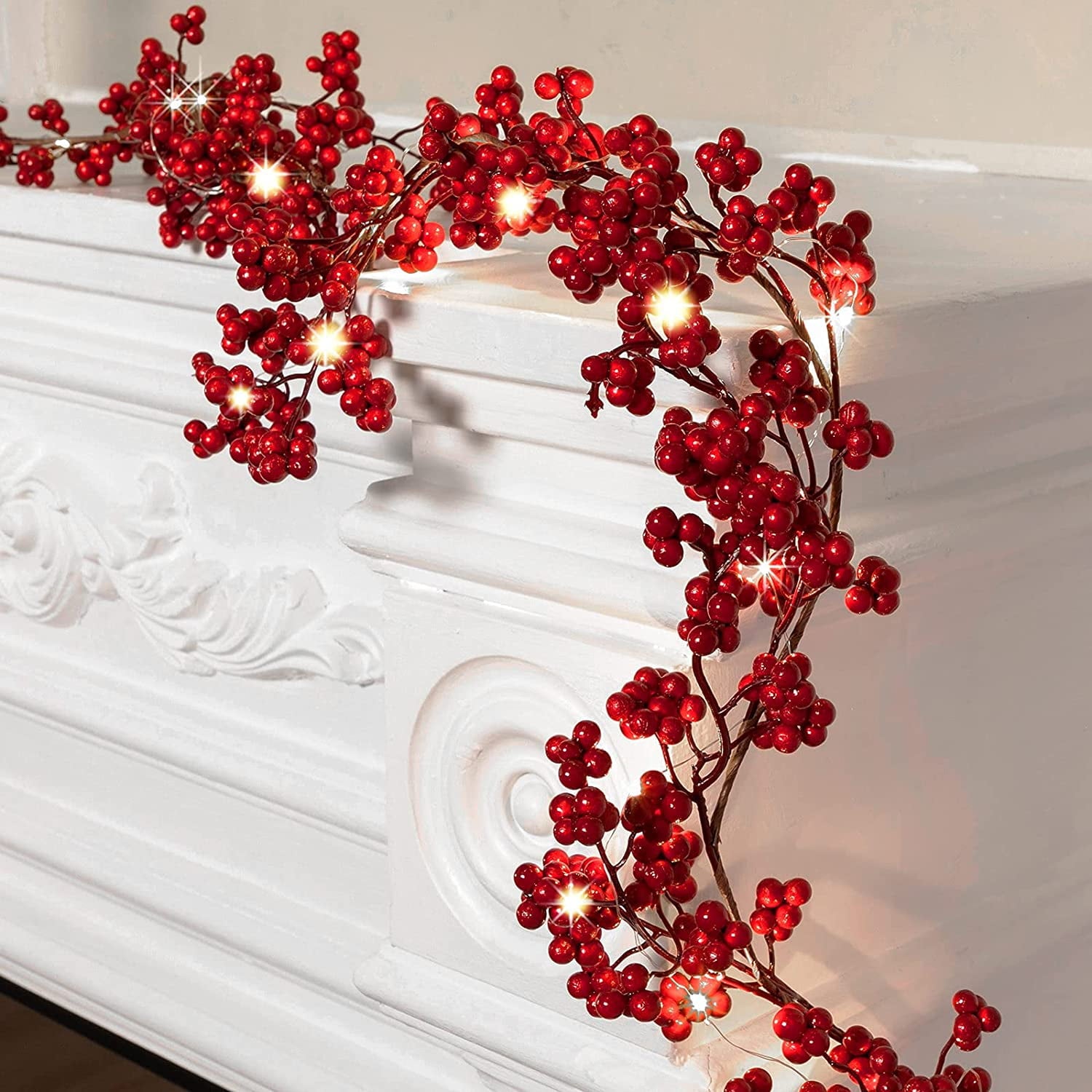 6ft. Red Berry Garland | Michaels
