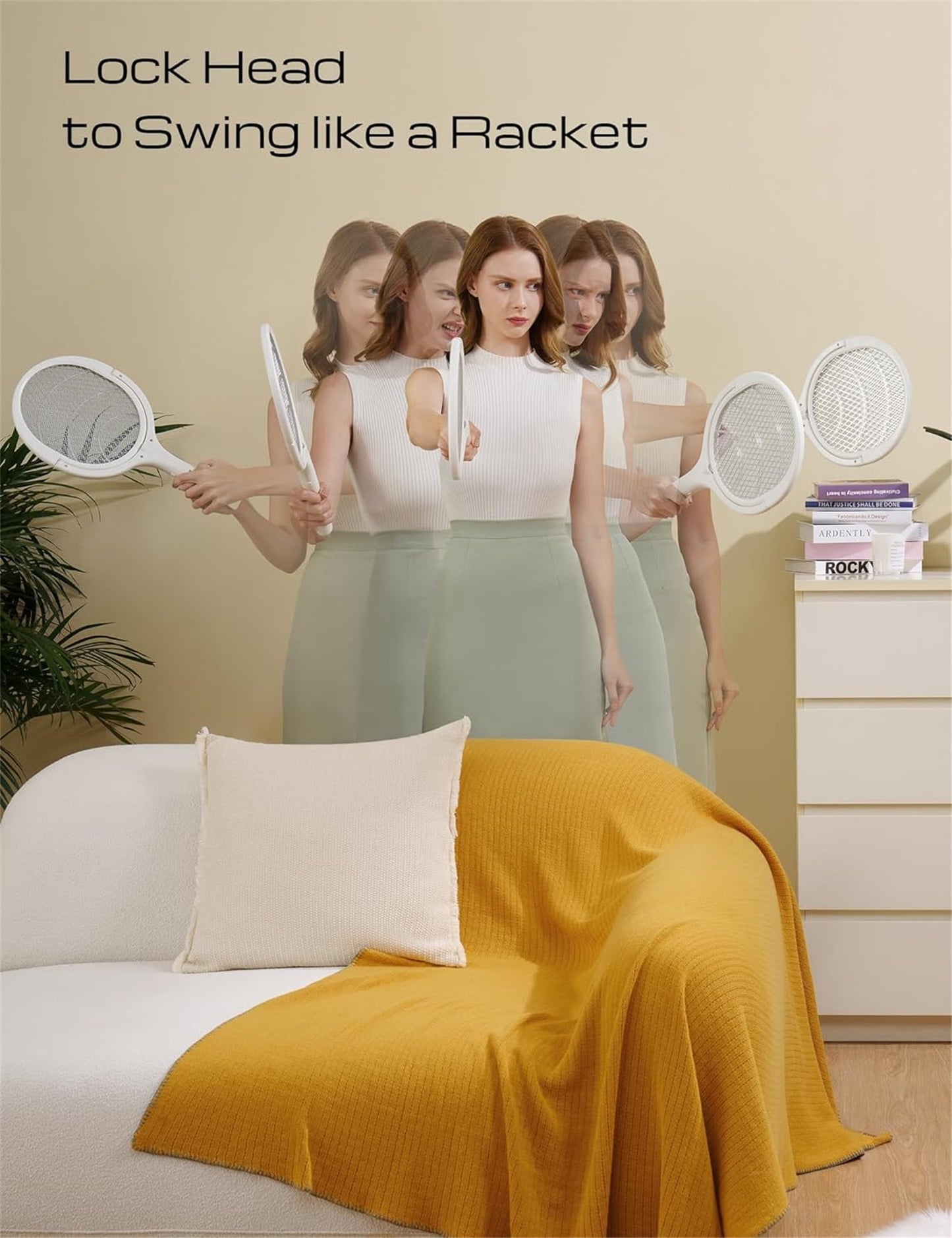 Tetou Telescopic Rechargeable Fly Swatter