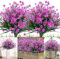 TETOU 10pcs Artificial Camellia Flowers for Outside UV Resistant Faux Flowers for Graveside Garden Home Wedding - Multicolor
