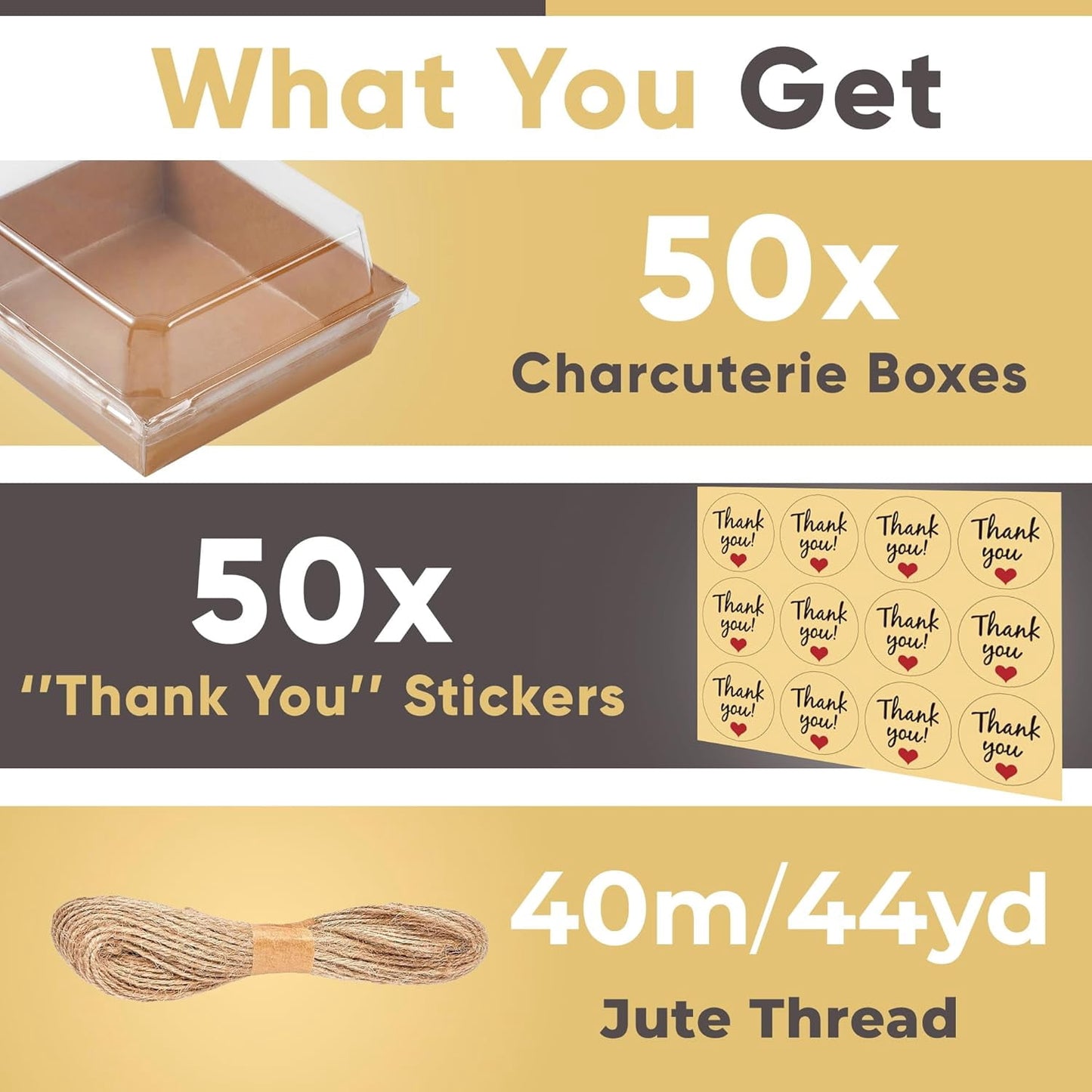 TETOU 50 Pack Small Charcuterie Boxes with Clear Lids,5Inch To Go Paper Mini Charcuterie Cups,Disposable Food Containers Dessert Boxes for Sandwich Cookie Sushi Cake Slice Strawberries (Brown)