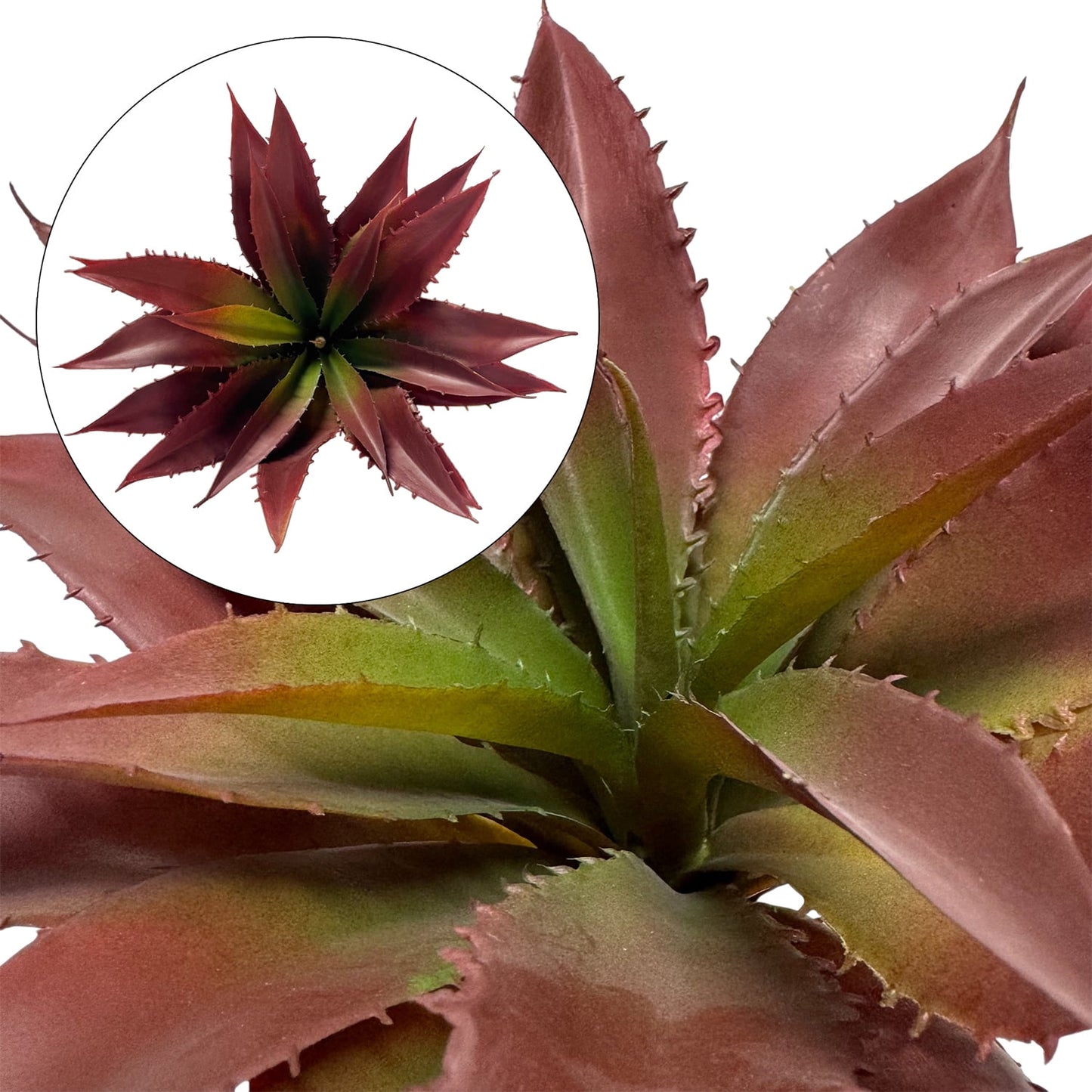 TETOU Succulents Plants Artificial Aloe Plant 12.5" Large Fake Succulents Unpotted Indoor & Outdoor Home Greenery Decor