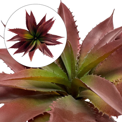 TETOU Succulents Plants Artificial Aloe Plant 12.5" Large Fake Succulents Unpotted Indoor & Outdoor Home Greenery Decor