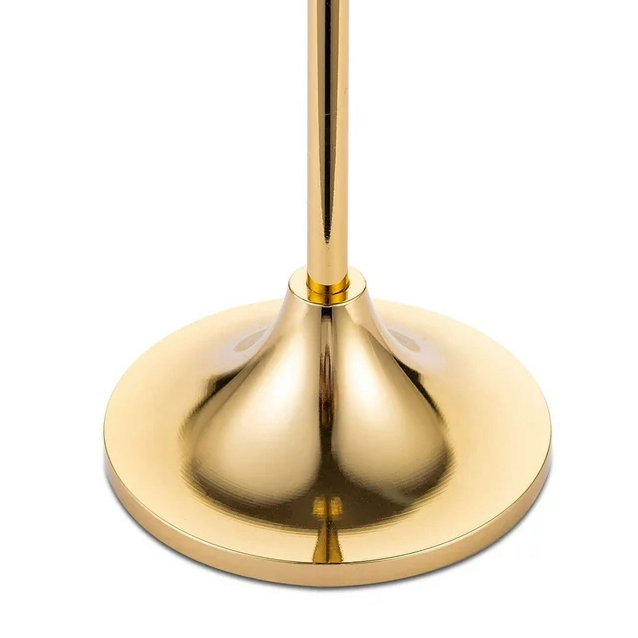 TETOU Candlestick Holders Set of 3 Taper Goblet Brass Gold Candle Holders Fireplace Party Wedding Dining Decor