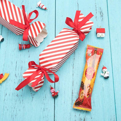 TETOU 20pcs Christmas Candy Box Red White Empty Small Chocolate Boxes for Wedding Xmas Guest Gift Wrap Bag Decor