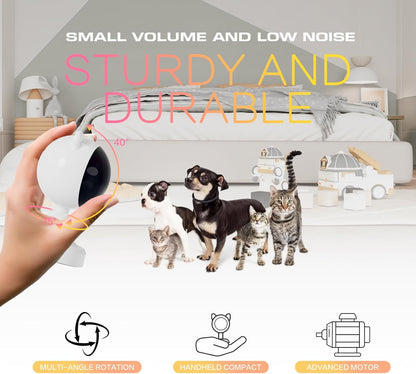 TETOU Automatic Cat Laser Toys, Interactive Laser Cat Toys for Indoor Cats/Kitty/Dogs, USB C Rechargeable Cat Enrichment Toys