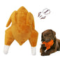 Creative Roast Chicken Shape Plush Dog Toys Food Shape Chew Toys Squeaky Toys for Dogs and Cats