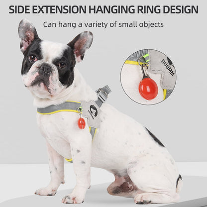 TETOU Reflective Pet Dog Harness, No Pull Vest Harnesses with Metal Buckles for Small Medium Large Dogs - Black, S