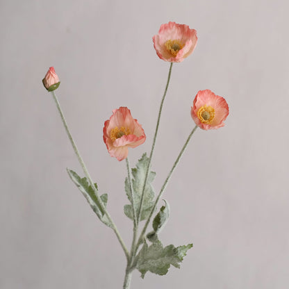 TETOU 12 Pcs Artificial Fake Poppy Flowers, 23.6" Faux Poppy Silk Flowers Wildflowers with Stems for Indoor Spring Fall Table Home Office Centerpiece Kitchen Party Wedding Easter Decorations