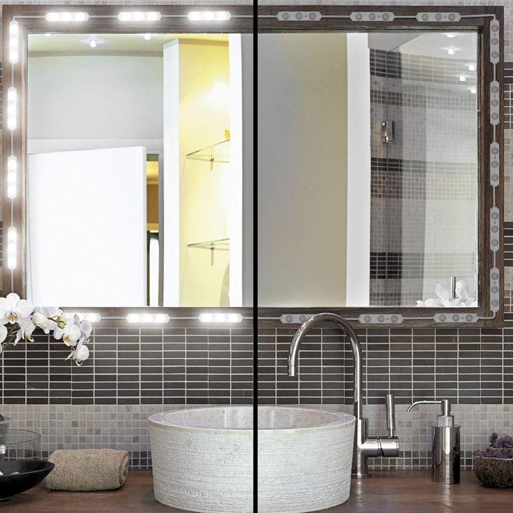 TETOU Led Vanity Mirror Lights 10ft Dimmable Touch Control Lights Strip Makeup Dressing Table & Bathroom Mirror