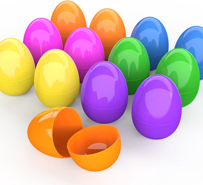 TETOU 6/12pcs Jumbo Filable Easter Eggs,6" Plastic Bright Color Giant  Easter Egg for Easter Egg Hunt Surprise Egg Party Supplies