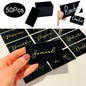 50Pcs Black Acrylic Table Place Card for Wedding DIY Table Seating Cards Wedding Supplies Decoration