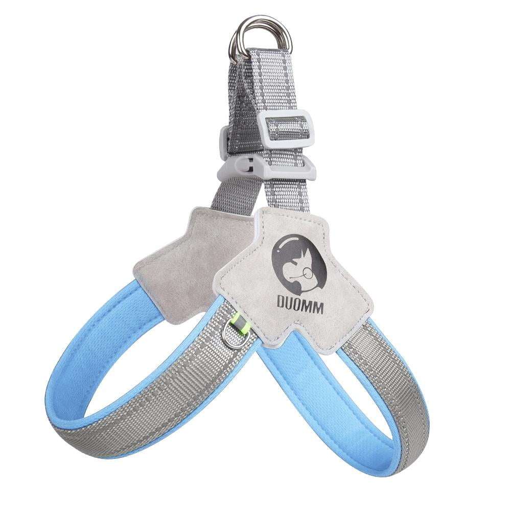 TETOU Reflective Pet Dog Harness, No Pull Vest Harnesses with Metal Buckles for Small Medium Large Dogs - Black, S