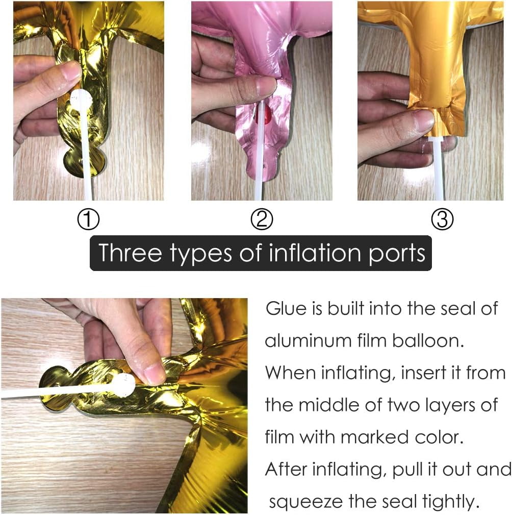 TETOU 25pcs Heart Shape Balloon Foil Mylar Balloons Red 18" Valentine's Day Birthday Wedding Balloon Decor