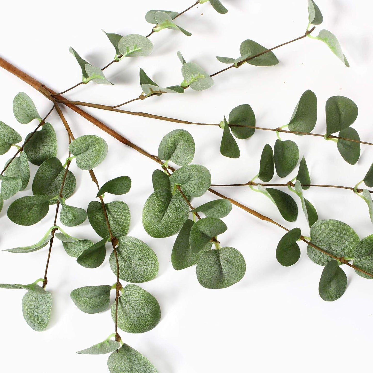 TETOU 6 Pcs 27" Artificial Eucalyptus Stems, Eucalyptus Leaf Greenery Stems Fake Plants Floral for Vase Filler Home Party Wedding Indoor Decoration
