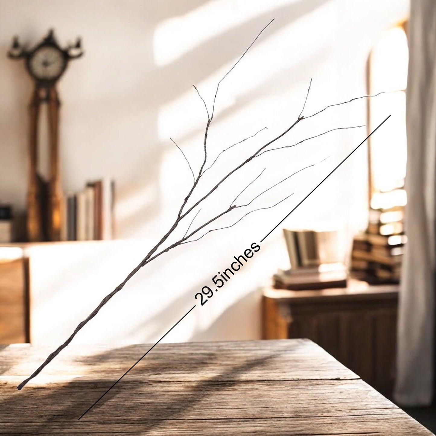 10Pcs Artificial Dried Stems, Bendable Fake Plants Bare Willow Branches for Vase Decor DIY Floral Arrangement Home Office Decorations