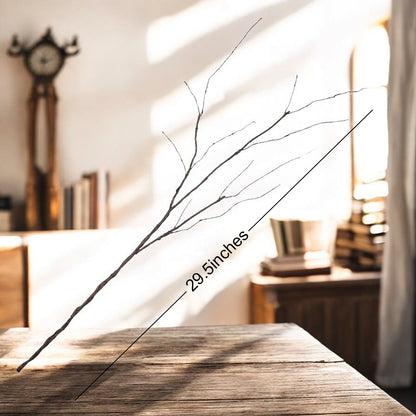 10Pcs Artificial Dried Stems, Bendable Fake Plants Bare Willow Branches for Vase Decor DIY Floral Arrangement Home Office Decorations