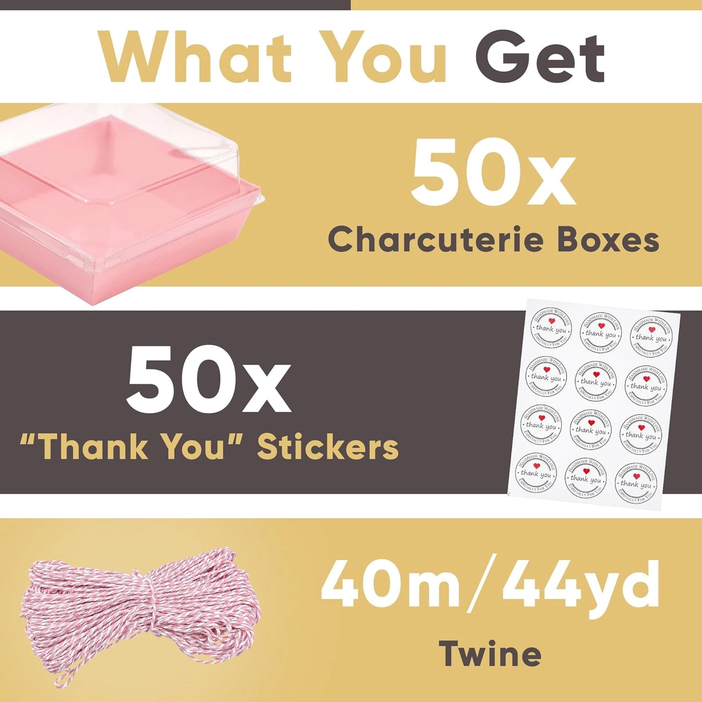 TETOU 50 Pack Small Charcuterie Boxes with Clear Lids,5Inch To Go Paper Mini Charcuterie Cups,Disposable Food Containers Dessert Boxes for Sandwich Cookie Sushi Cake Slice Strawberries (Brown)