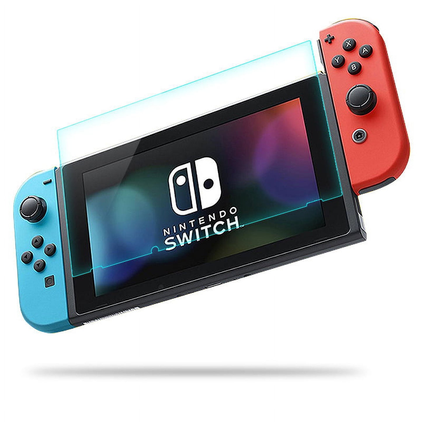 TETOU 2-Pack Screen Protector Tempered Glass Film for Nintendo Switch 6.2in, Transparent HD Clear Anti-Scratch Screen Protector Compatible with Nintendo Switch