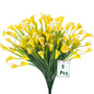 TETOU 5pcs Artificial Calla Lily Plastic Flowers UV Resistant Fake Plants Home Garden Indoor Outdoor Decor - Rose