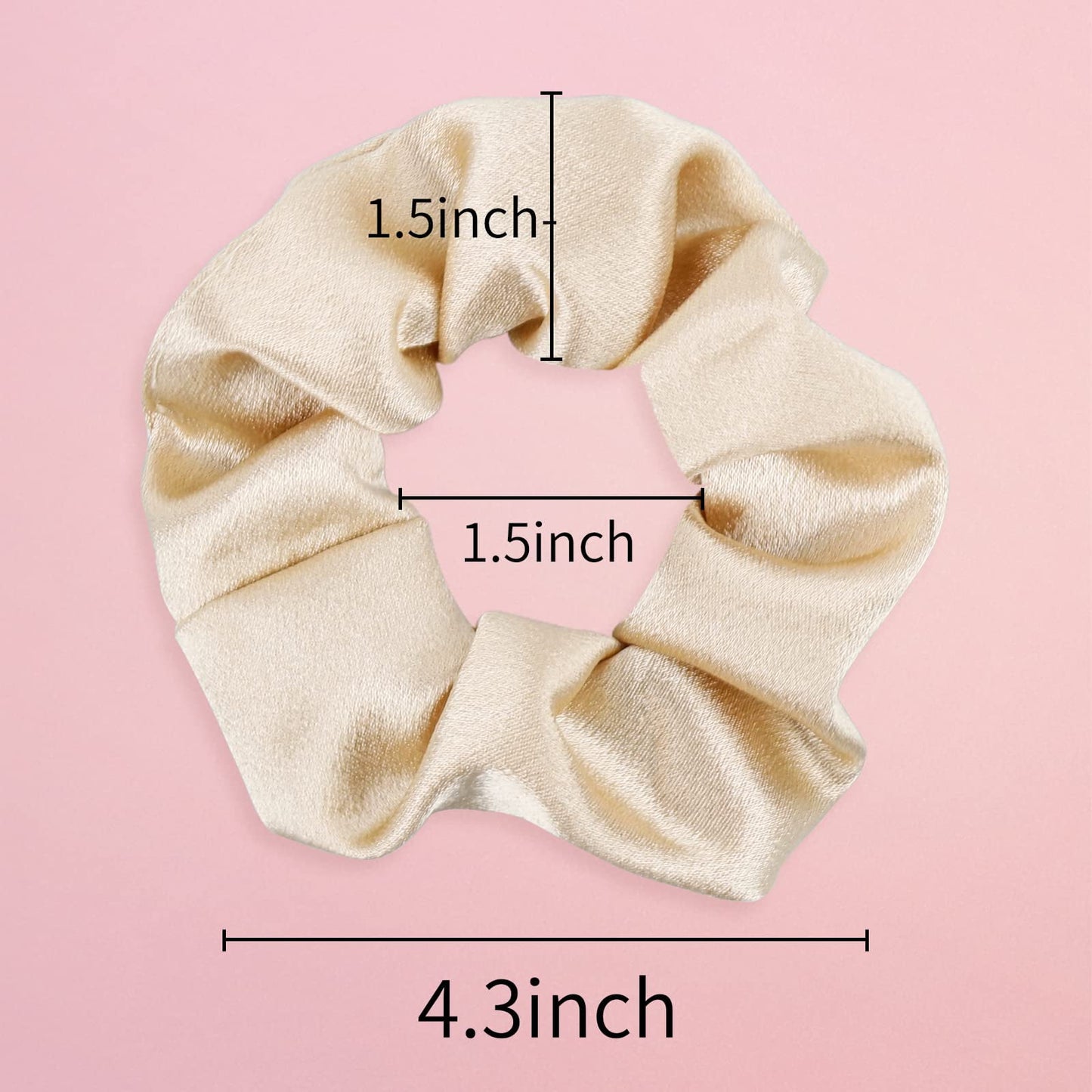 TETOU 8pcs Bridesmaid Proposal Satin Hair Ties Hair Scrunchies Bachelorette Party Favors Wedding Bridal Supplies