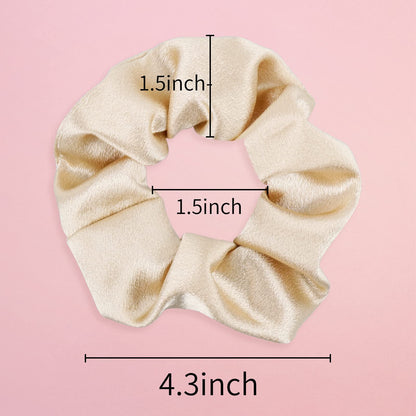 TETOU 8pcs Bridesmaid Proposal Satin Hair Ties Hair Scrunchies Bachelorette Party Favors Wedding Bridal Supplies