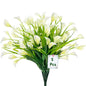 TETOU 5pcs Artificial Calla Lily Plastic Flowers UV Resistant Fake Plants Home Garden Indoor Outdoor Decor - Rose