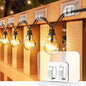 TETOU 100Pcs Hooks for Outdoor String Lights Clips, UV-Resistant Heavy Waterproof Duty String Light Hooks Clips for Outdoor Indoor String Lights Christmas and Patio Decoration - Transparent
