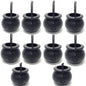 TETOU 3Pcs Mini Candy Cauldron Kettles, Plastic Hallowe'en Candy Bucket Witch's Cauldron Trick or Treat for St. Patrick's Day Hallowe'en Decoration and Kid Birthday Party Favors - Flame, Black, 1L+2S