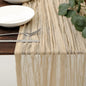 TETOU Cheesecloth Table Runner Boho Gauze Cheese Cloth Table Runner Wedding Home Table Decor