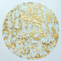 TETOU 12Pcs Disposable Gold Placemats, 13" Gold Foil Mesh Pressed Fall Table Mates Gold Doilies for Dining Table Wedding Birthday Party Holiday Home Decor