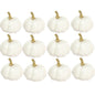 TETOU 6pcs Mini Pumpkins Artificial White Foam Pumpkins for Halloween Home Fall Thanksgiving Harvest Centerpiece Decoration