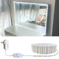 TETOU 13ft Led Vanity Mirror Lights Kit Bendable Make-up Mirror Cloakroom Adjustable Flexible Strip Light Table Set with Dimmer