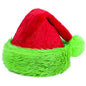 TETOU 1pc Christmas Hat,Red and Green Faux Fur Plush Velvet Santa Hat for Adults Men Women Christmas New Year Festive Party