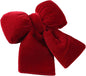 TETOU 1pc Christmas Tree Bows,7.08 * 9.05inches Red Velvet Bow Xmas Tree Topper for Christmas Wreath Garland Gift Wrapping Crafts Wedding Party Decoration
