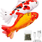TETOU 2 Pack 11" Interactive Fish Cat Toys Flopping Fish with SilverVine and Catnip Moving Cat Kicker Cat Toys for Indoor Cats Puppy Play Chase Exercise Activity