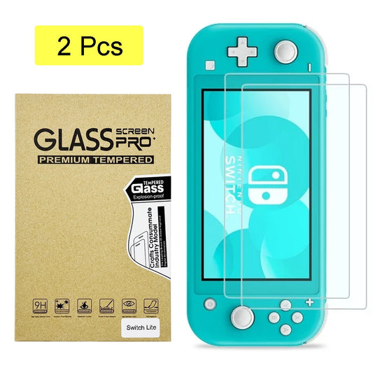 TETOU 2-Pack Screen Protector for Nintendo Switch Lite 5.5in, Ultra Clear 9H Hardness Anti-Scratch Compatible with Nintendo Switch Lite