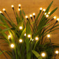 TETOU 4 Pack Solar Garden Lights Waterproof Swaying Solar Firefly String Light for Christmas Pathway Landscape Patio Decor