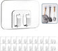TETOU 100Pcs Hooks for Outdoor String Lights Clips, UV-Resistant Heavy Waterproof Duty String Light Hooks Clips for Outdoor Indoor String Lights Christmas and Patio Decoration - Transparent