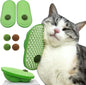 TETOU 2Pcs Catnip Toys Balls That Stick on Wall, Rotatable Cat Toy Ball, Catnip Wall Balls for Cats Lick - Yellow