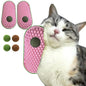 TETOU 2Pcs Catnip Toys Balls That Stick on Wall, Rotatable Cat Toy Ball, Catnip Wall Balls for Cats Lick - Yellow