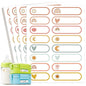TETOU 320pcs Baby Bottle Labels Name Date Daycare Waterproof Tags for Self Laminating Sports Kids School Bottle Stickers