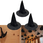 TETOU 5Pcs Halloween Witch Hats, 14.96" Halloween Costume Accessory Witch Hat for Adult Halloween Party Decorations