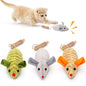 TETOU 3pcs Cat Toys Plush Mice Interactive Catnip Silvervine Animals Toys for Indoor Kitten Cat Chew Exercise Toys