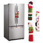 TETOU 3pcs Christmas Fridge Handle Covers Snowman Refrigerator Door Kitchen Appliance Protector Handle Cover