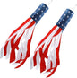 TETOU 4th of July Decorations, 60''American Flag USA Windsock with Stars for Outside Heavy Duty,Red White and Blue Fourth of July USA Patriotic Decor for Independence Day Memorial Day Veterans Day