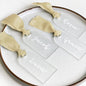 TETOU 50Pcs Acrylic Place Card for Wedding Frosting Acrylic Table Seating Cards Wedding Supplies