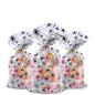 TETOU 50Pcs Halloween Cellophane Treat Bags, 4.92*10.93" Multi Color Candy Bags Bats Pumpkin and Witch Halloween Goody Bags with Twist Ties for Snacks Cookies Packing Halloween Party Favor