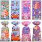 TETOU 50pcs Easter Candy Treat Bags Bunny Chick Rabbit Cellophane Cookie Gift Bags Easter Party Favor Supplies
